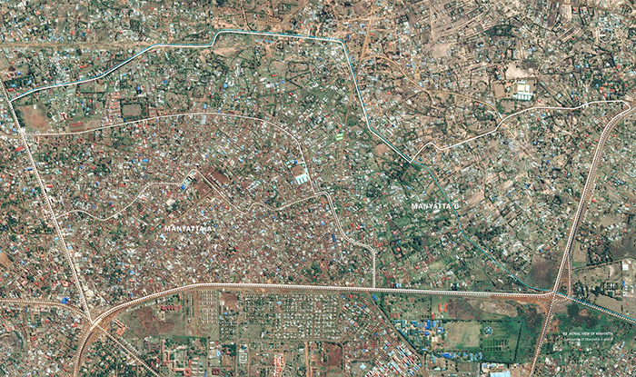 Aerial view of Manyatta